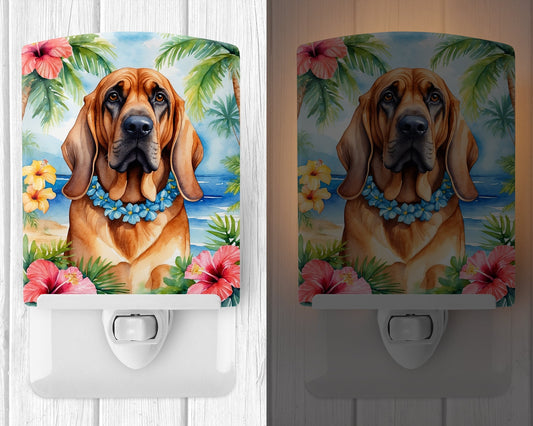 Bloodhound Luau Ceramic Night Light - One Color / One Size - Home & Garden - Home Improvement - Lights & Lighting