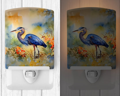 Blue Heron Ceramic Night Light - One Color / One Size - Home & Garden - Home Improvement - Lights & Lighting - Night