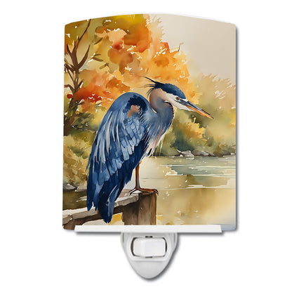 Blue Heron Ceramic Night Light - One Color / One Size - Home & Garden - Home Improvement - Lights & Lighting - Night