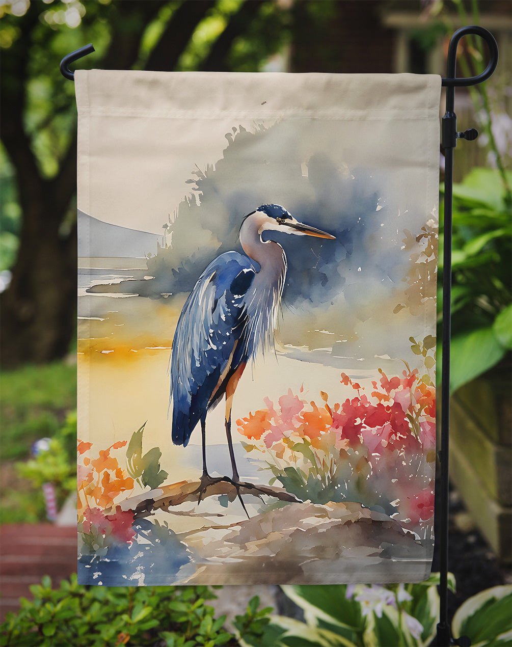 Blue Heron Garden Flag - One Color / One Size - Home & Garden - Home Decor - Flags Banners & Accessories