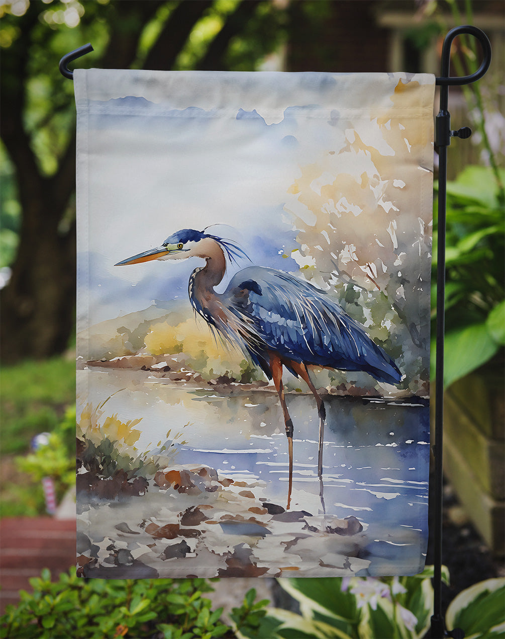 Blue Heron Garden Flag - One Color / One Size - Home & Garden - Home Decor - Flags Banners & Accessories