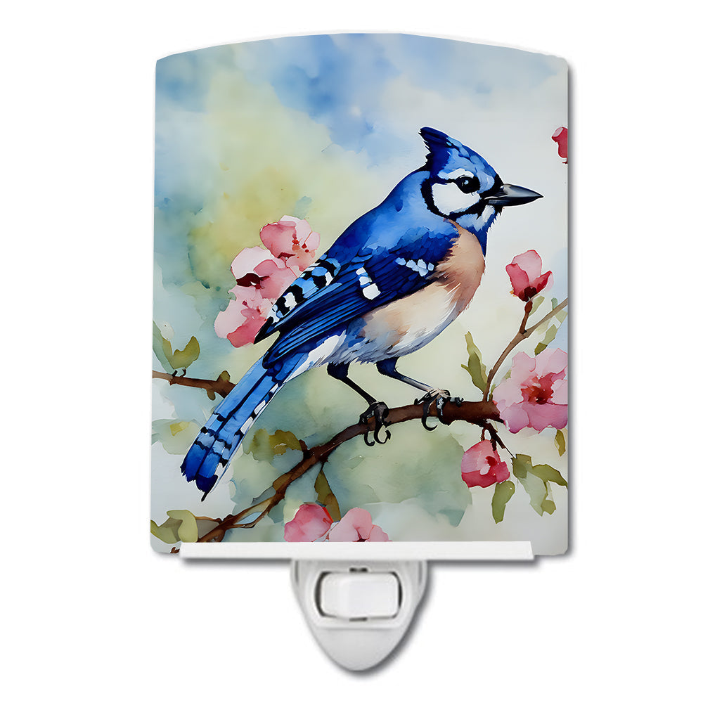 Blue Jay Ceramic Night Light - One Color / One Size - Home & Garden - Home Improvement - Lights & Lighting - Night