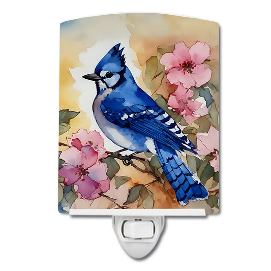 Blue Jay Ceramic Night Light - One Color / One Size - Home & Garden - Home Improvement - Lights & Lighting - Night
