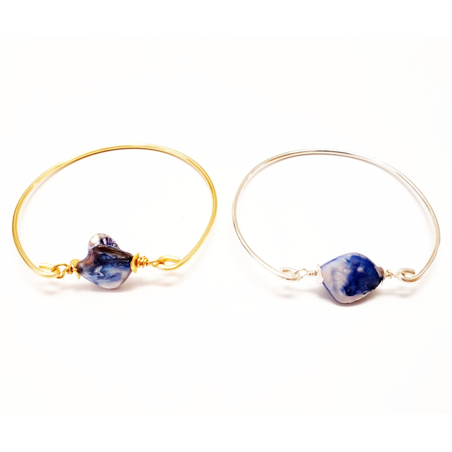 Blue Pearl Bangle - One Color / One Size - Jewelry & Accessories - Bracelets & Bangles