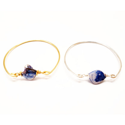 Blue Pearl Bangle - One Color / One Size - Jewelry & Accessories - Bracelets & Bangles