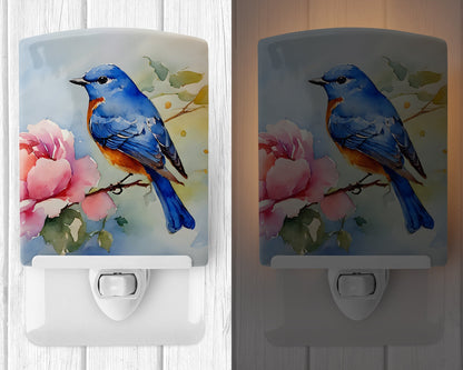 Bluebird Ceramic Night Light - One Color / One Size - Home & Garden - Home Improvement - Lights & Lighting - Night