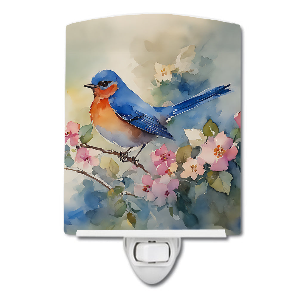 Bluebird Ceramic Night Light - One Color / One Size - Home & Garden - Home Improvement - Lights & Lighting - Night