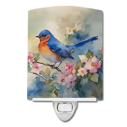 Bluebird Ceramic Night Light - One Color / One Size - Home & Garden - Home Improvement - Lights & Lighting - Night