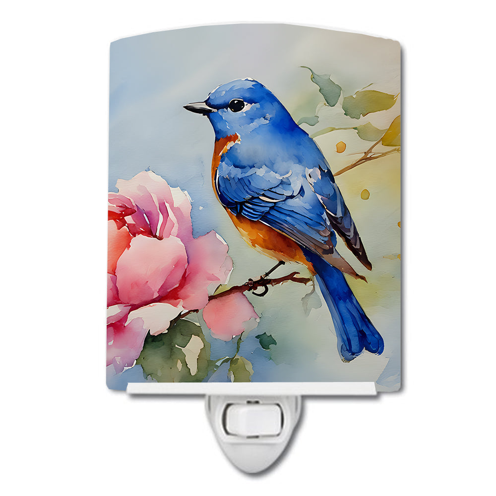 Bluebird Ceramic Night Light - One Color / One Size - Home & Garden - Home Improvement - Lights & Lighting - Night