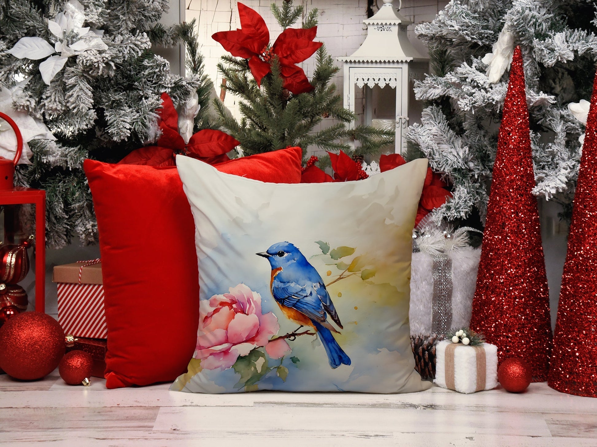 Bluebird Throw Pillow - One Color / One Size - Home & Garden - Home Textile - Pillows