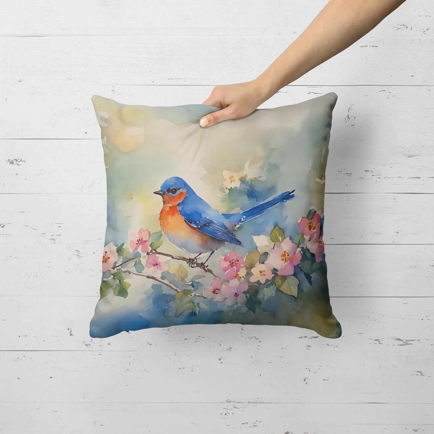 Bluebird Throw Pillow - One Color / One Size - Home & Garden - Home Textile - Pillows
