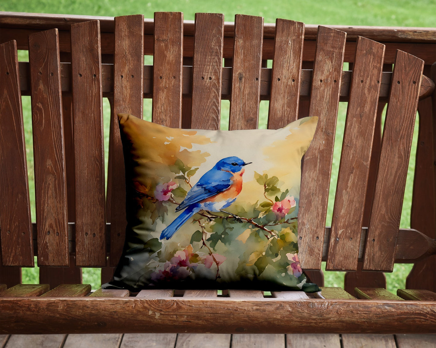 Bluebird Throw Pillow - One Color / One Size - Home & Garden - Home Textile - Pillows