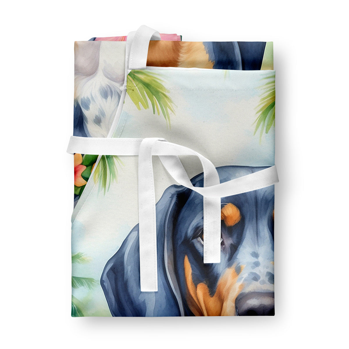 Bluetick Coonhound Luau Apron - One Color / One Size - Home & Garden - Kitchen Dining & Bar - Table Decoration &