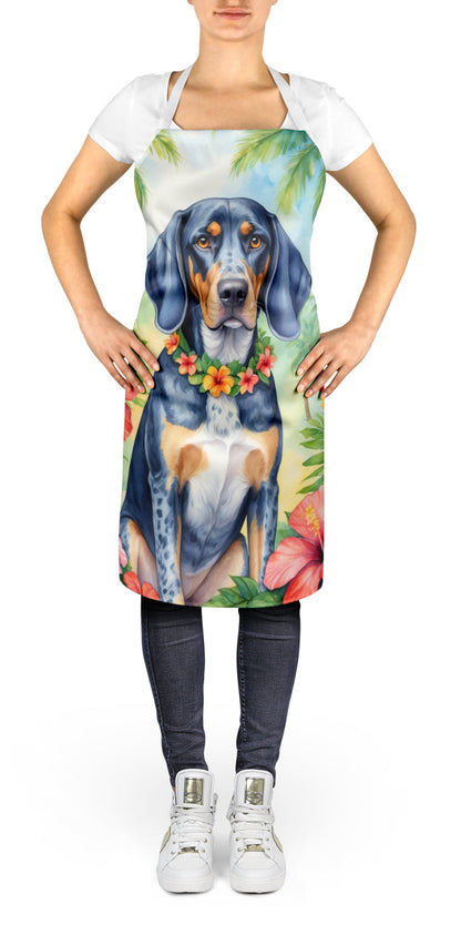 Bluetick Coonhound Luau Apron - One Color / One Size - Home & Garden - Kitchen Dining & Bar - Table Decoration &