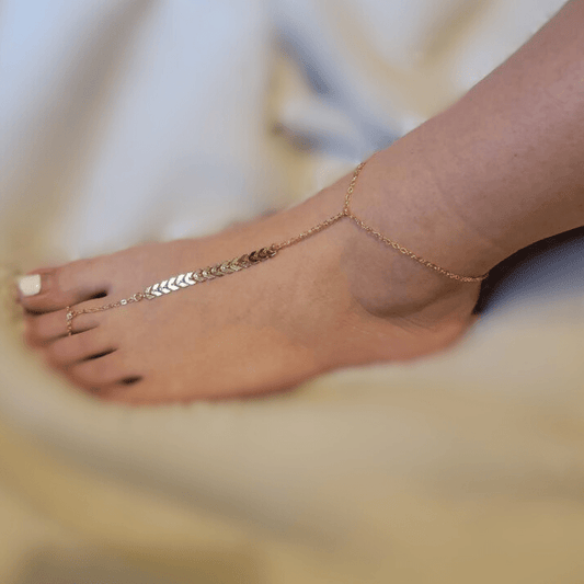 Bohemian Gold Anklet Toe Ring Barefoot Sandal Anklet - One Color / One Size - Jewelry & Accessories - Jewelry Sets &