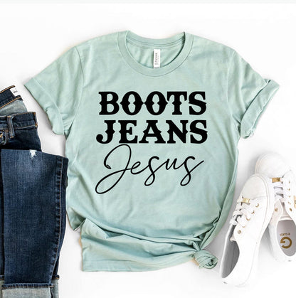 Boots Jeans Jesus T-Shirt - Women’s Fashion - Women’s Clothing - Tops & Tees - T-Shirts