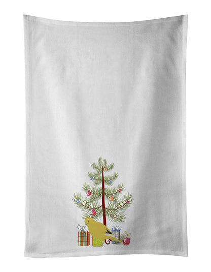 Border Canary Merry Christmas Kitchen Towel Set of 2 - One Color / One Size - Home & Garden - Home Textile - Towels