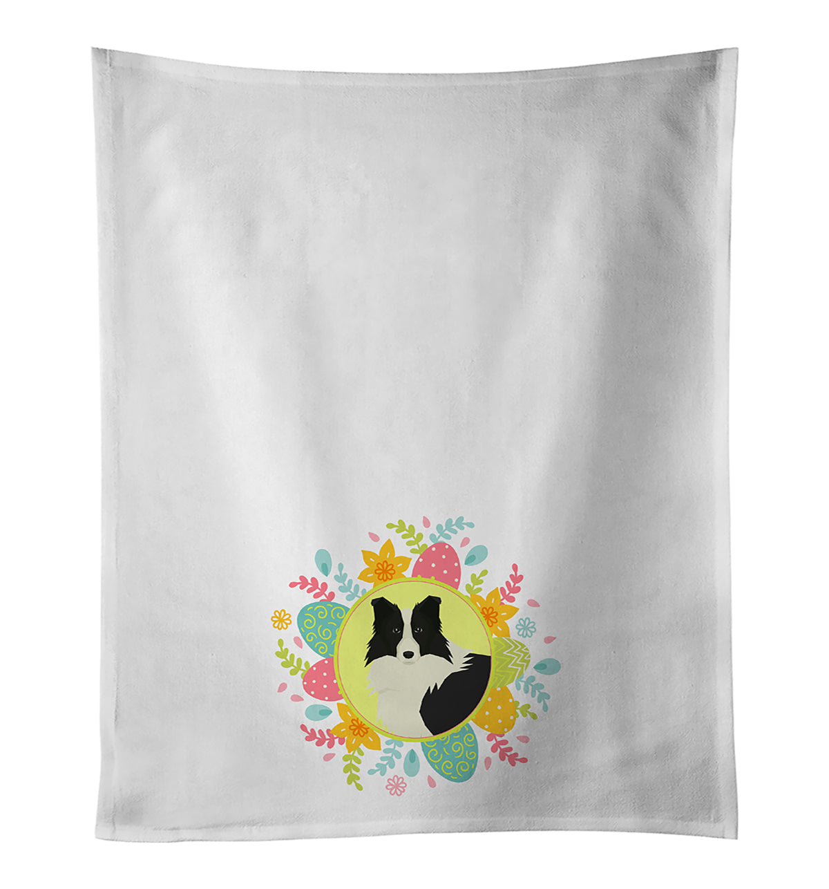 Border Collie Easter Kitchen Towel Set of 2 - One Color / One Size - Home & Garden - Home Textile - Towels