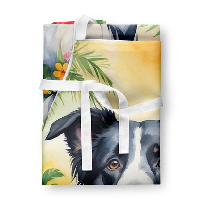 Border Collie Luau Apron - One Color / One Size - Home & Garden - Kitchen Dining & Bar - Table Decoration & Accessories