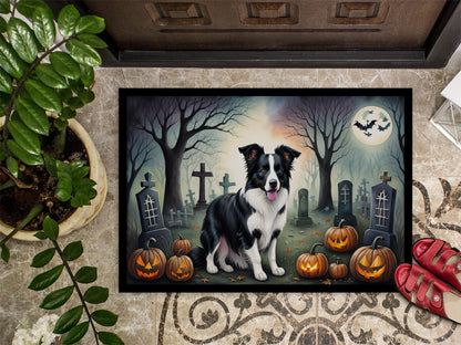 Border Collie Spooky Halloween Doormat - One Color / One Size - Home & Garden - Home Textile - Carpets & Rugs