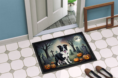 Border Collie Spooky Halloween Doormat - One Color / One Size - Home & Garden - Home Textile - Carpets & Rugs