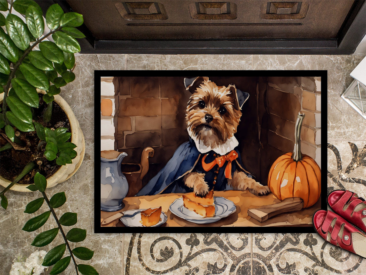 Border Terrier Fall Kitchen Pumpkins Doormat - One Color / One Size - Home & Garden - Home Textile - Carpets & Rugs