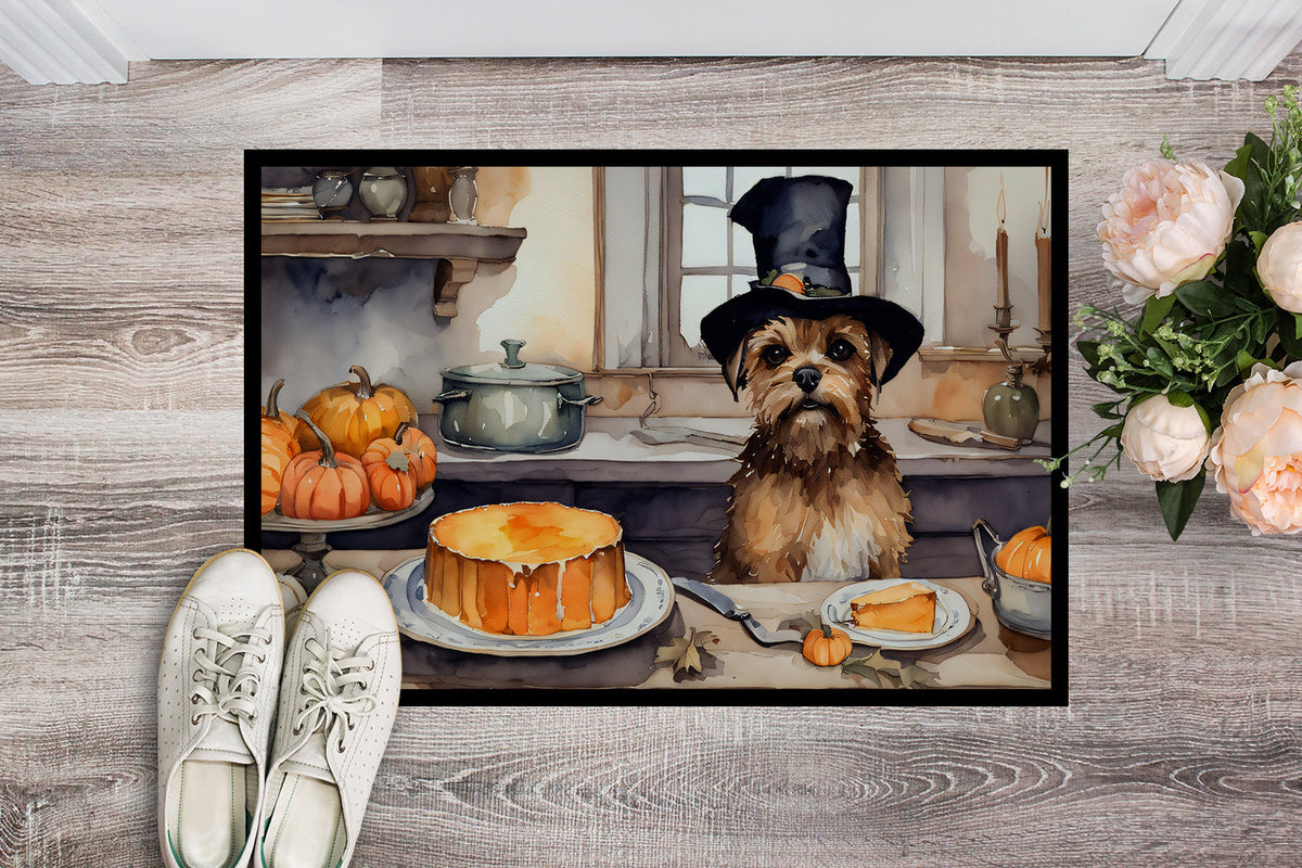 Border Terrier Fall Kitchen Pumpkins Doormat - One Color / One Size - Home & Garden - Home Textile - Carpets & Rugs