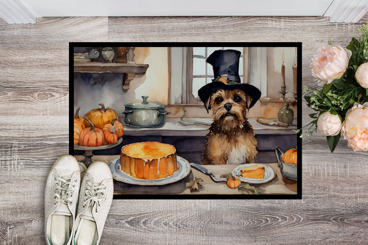 Border Terrier Fall Kitchen Pumpkins Doormat - One Color / One Size - Home & Garden - Home Textile - Carpets & Rugs