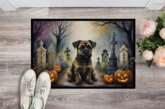 Border Terrier Spooky Halloween Doormat - One Color / One Size - Home & Garden - Home Textile - Carpets & Rugs