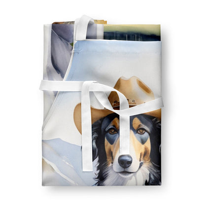 Borzoi Cowboy Welcome Apron - One Color / One Size - Home & Garden - Kitchen Dining & Bar - Table Decoration &