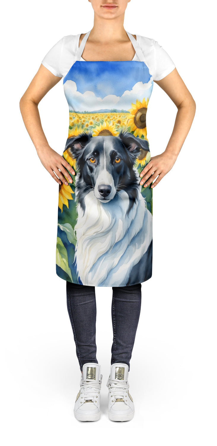 Borzoi in Sunflowers Apron - One Color / One Size - Home & Garden - Kitchen Dining & Bar - Table Decoration &