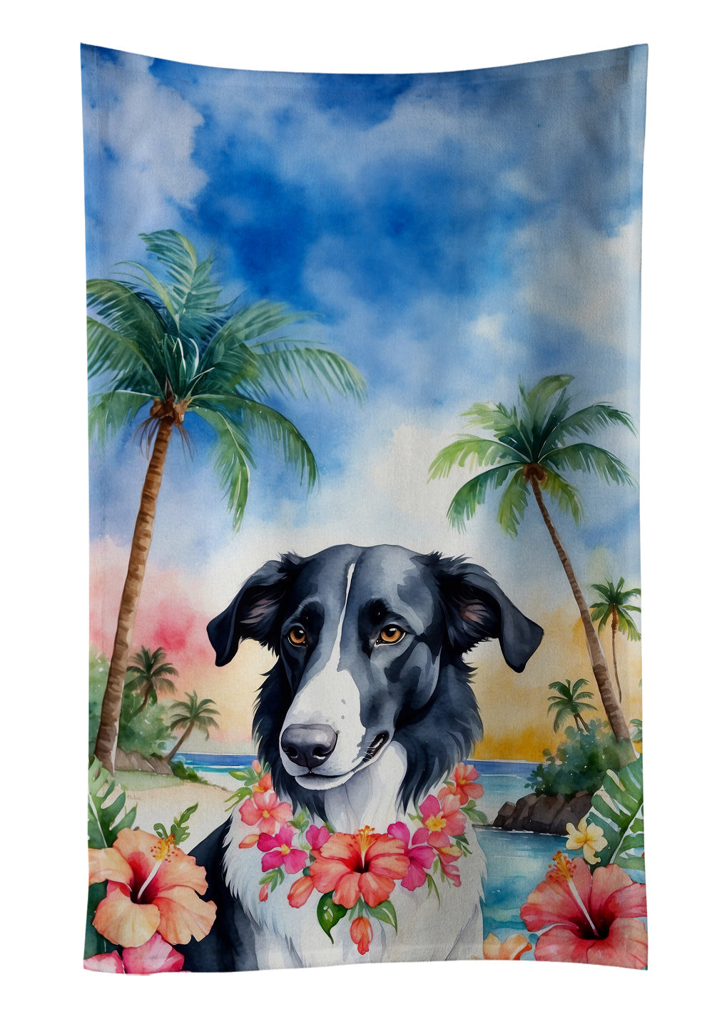 Borzoi Luau Kitchen Towel - One Color / One Size - Home & Garden - Home Textile - Towels