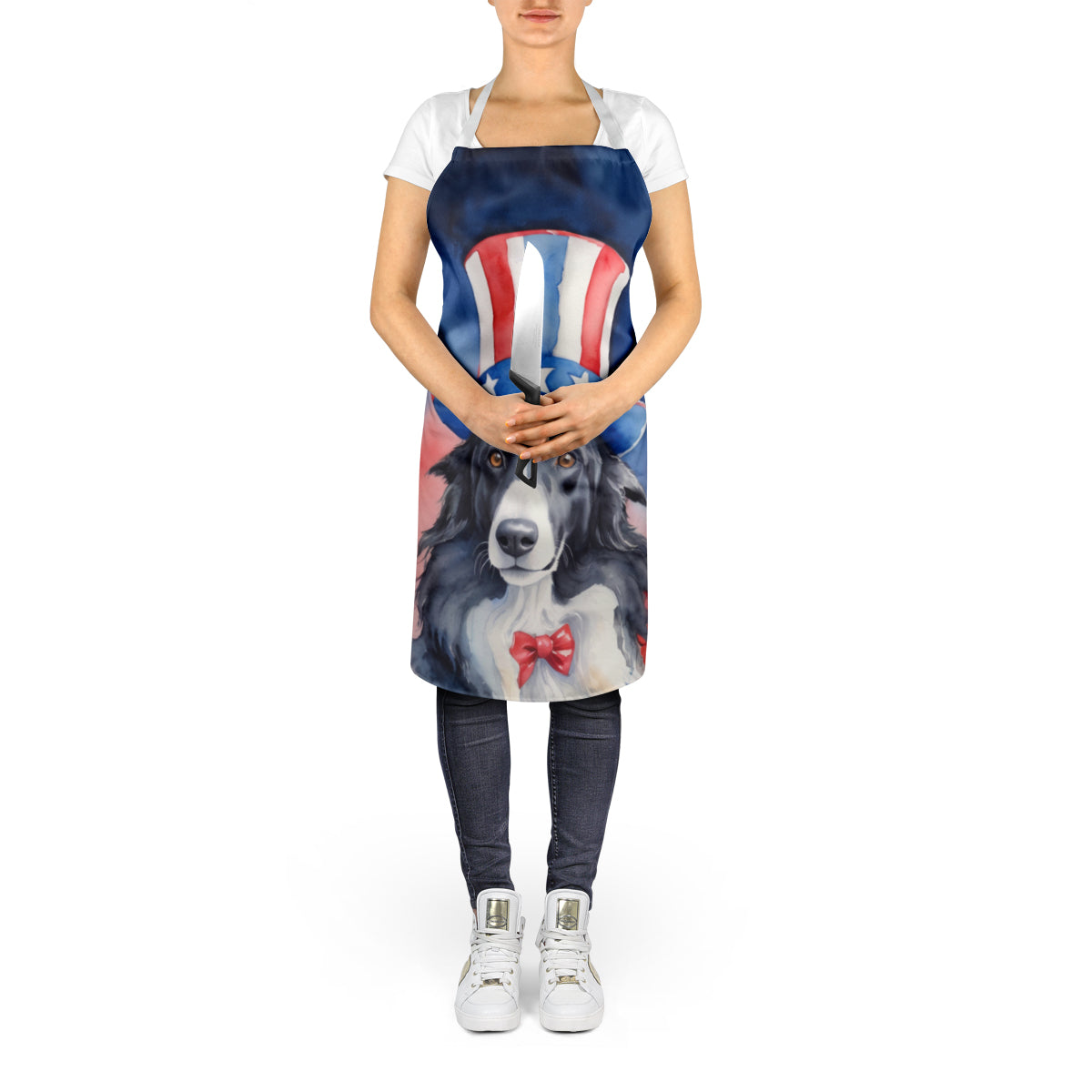 Borzoi Patriotic American Apron - One Color / One Size - Home & Garden - Kitchen Dining & Bar - Table Decoration &