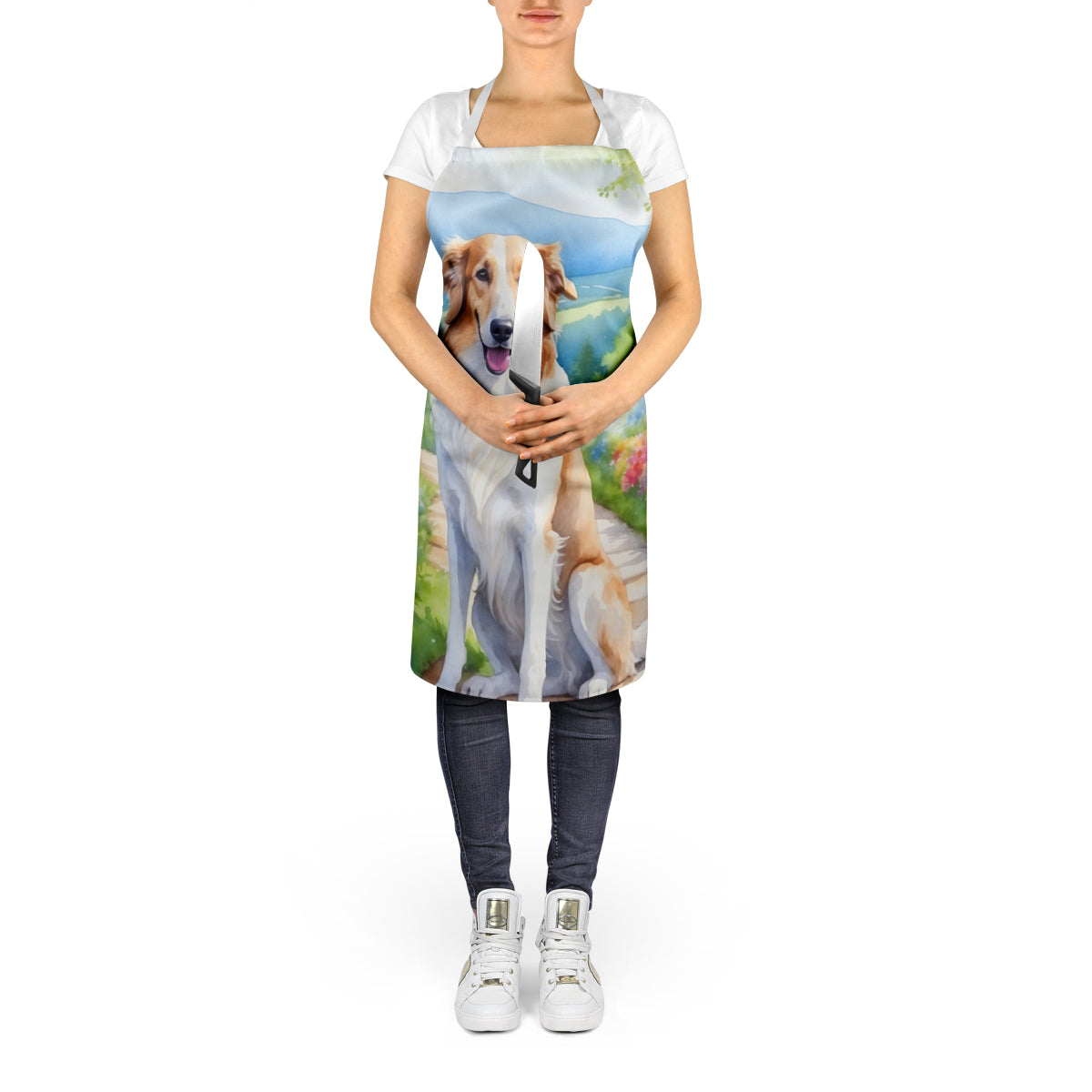 Borzoi Spring Path Apron - One Color / One Size - Home & Garden - Kitchen Dining & Bar - Table Decoration & Accessories