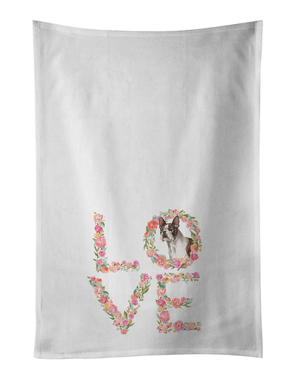 Boston Terrier #2 Love Kitchen Towel Set of 2 - One Color / One Size - Home & Garden - Home Textile - Towels