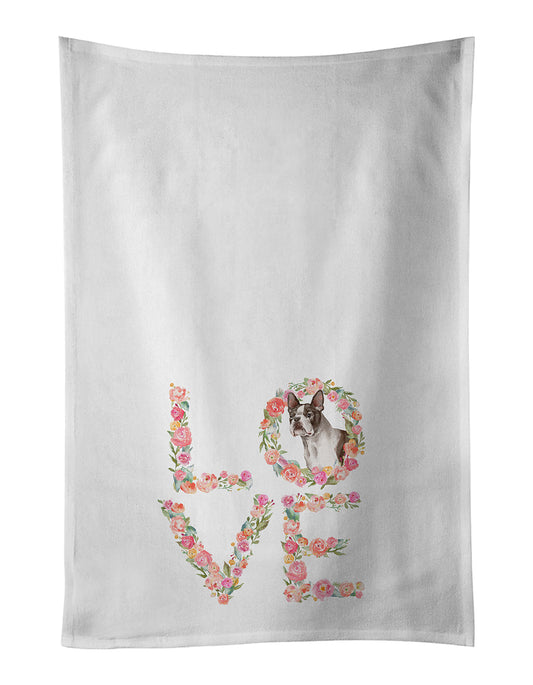 Boston Terrier #2 Love Kitchen Towel Set of 2 - One Color / One Size - Home & Garden - Home Textile - Towels