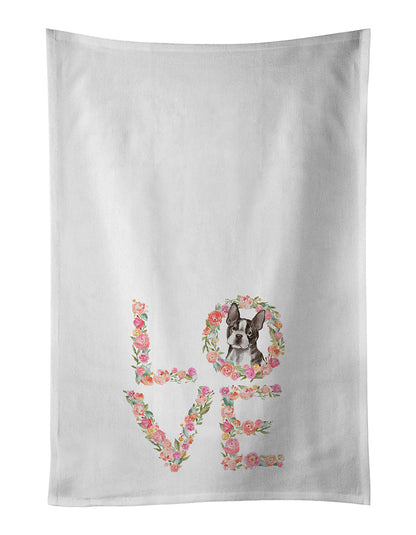Boston Terrier #3 Love Kitchen Towel Set of 2 - One Color / One Size - Home & Garden - Home Textile - Towels