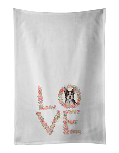 Boston Terrier #5 Love Kitchen Towel Set of 2 - One Color / One Size - Home & Garden - Home Textile - Towels