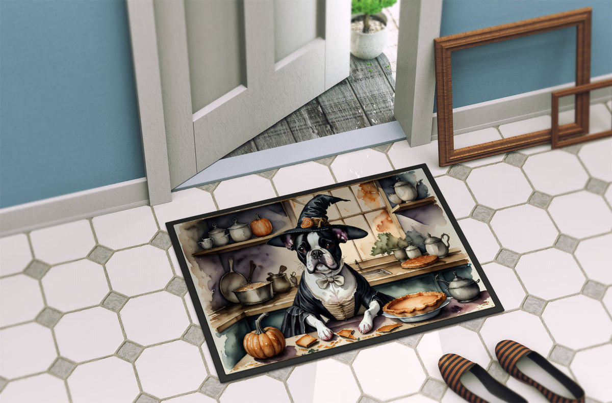 Boston Terrier Fall Kitchen Pumpkins Doormat - One Color / One Size - Home & Garden - Home Textile - Carpets & Rugs