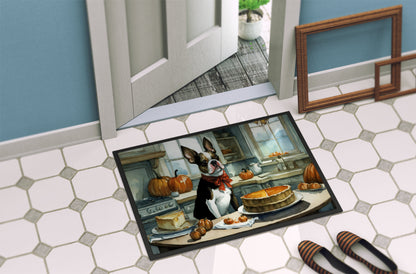 Boston Terrier Fall Kitchen Pumpkins Doormat - One Color / One Size - Home & Garden - Home Textile - Carpets & Rugs