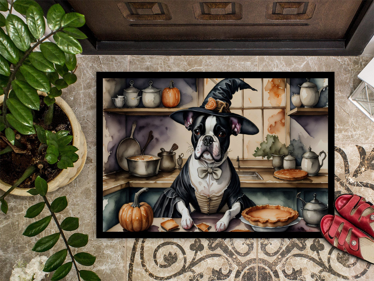 Boston Terrier Fall Kitchen Pumpkins Doormat - One Color / One Size - Home & Garden - Home Textile - Carpets & Rugs