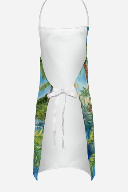 Boston Terrier Luau Apron - One Color / One Size - Home & Garden - Kitchen Dining & Bar - Table Decoration & Accessories