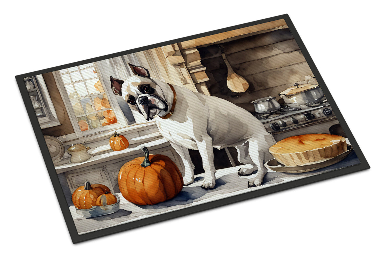 Boxer Fall Kitchen Pumpkins Doormat - One Color / One Size - Home & Garden - Home Textile - Carpets & Rugs