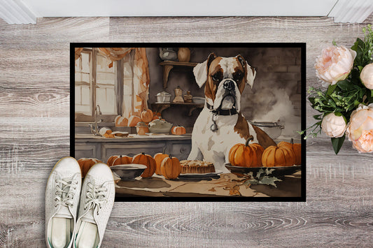 Boxer Fall Kitchen Pumpkins Doormat - One Color / One Size - Home & Garden - Home Textile - Carpets & Rugs
