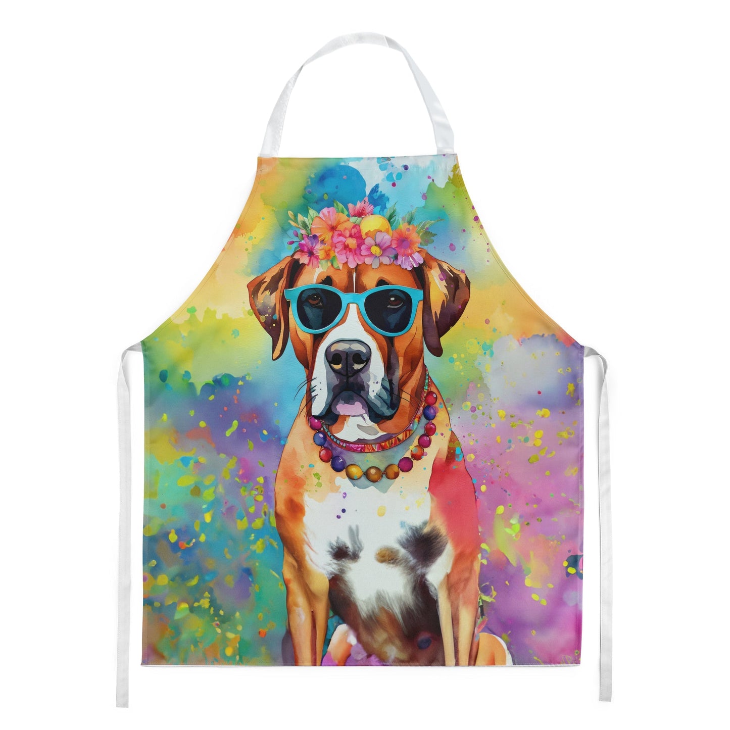 Boxer Hippie Dawg Apron - One Color / One Size - Home & Garden - Kitchen Dining & Bar - Table Decoration & Accessories