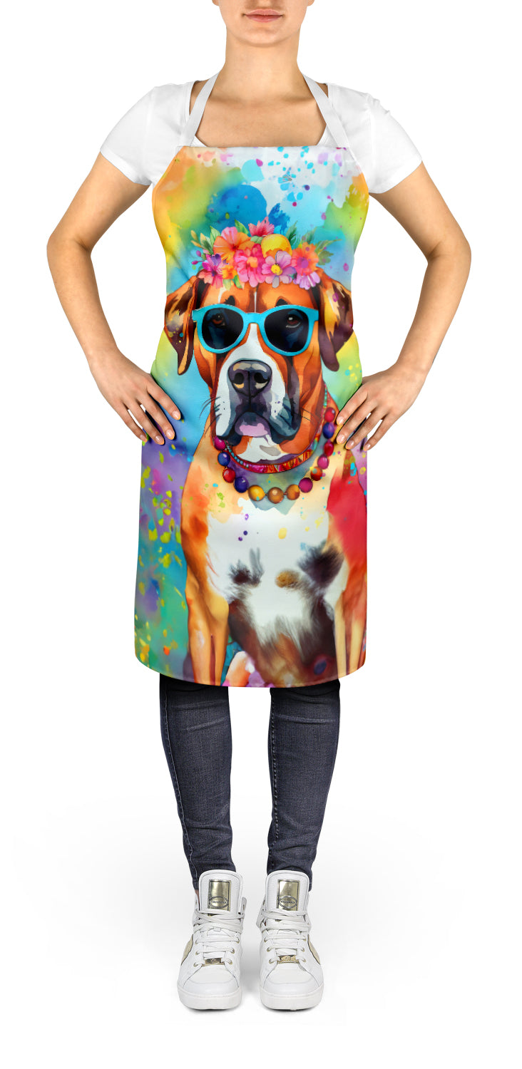 Boxer Hippie Dawg Apron - One Color / One Size - Home & Garden - Kitchen Dining & Bar - Table Decoration & Accessories