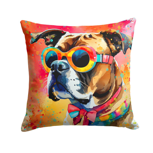 Boxer Hippie Dawg Throw Pillow - One Color / One Size - Home & Garden - Home Textile - Pillows