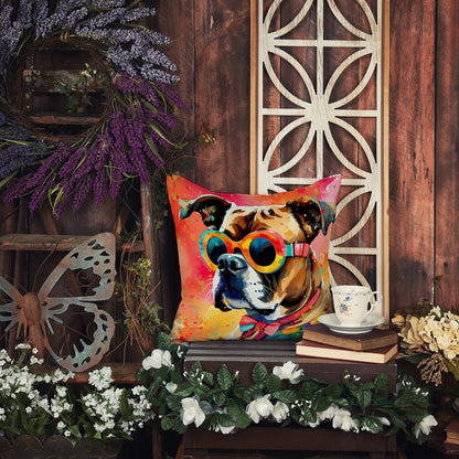 Boxer Hippie Dawg Throw Pillow - One Color / One Size - Home & Garden - Home Textile - Pillows
