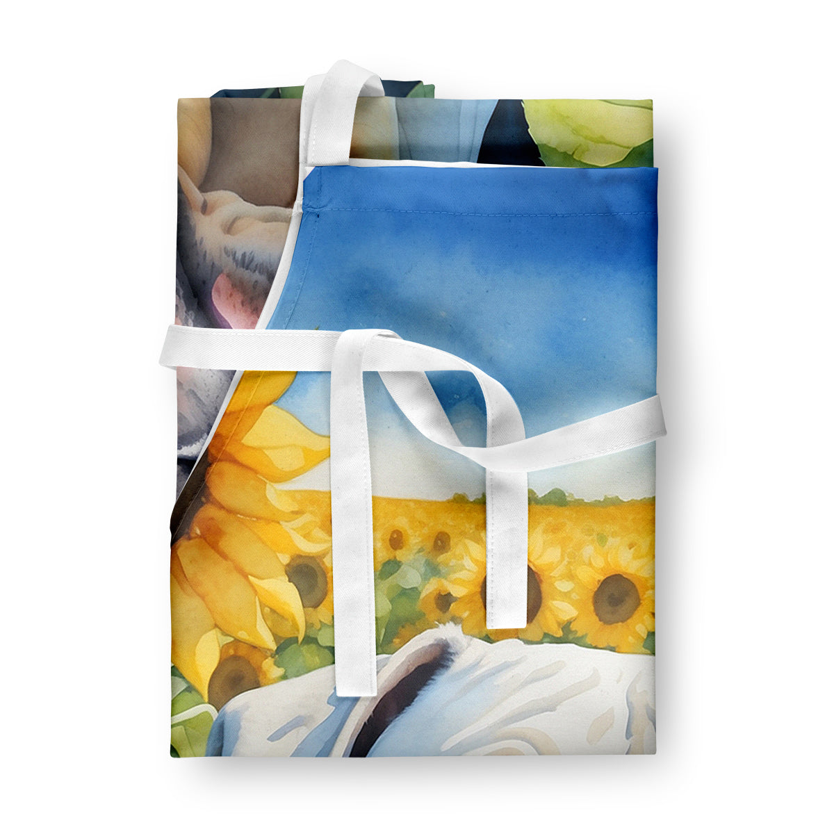 Boxer in Sunflowers Apron - One Color / One Size - Home & Garden - Kitchen Dining & Bar - Table Decoration & Accessories