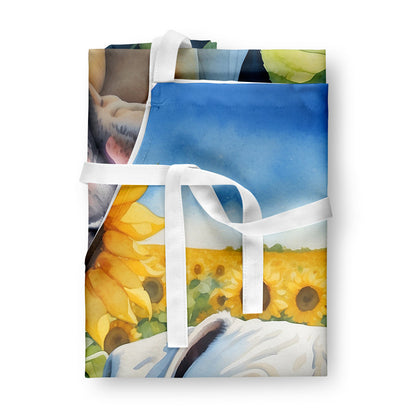 Boxer in Sunflowers Apron - One Color / One Size - Home & Garden - Kitchen Dining & Bar - Table Decoration & Accessories